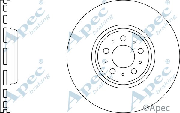 APEC BRAKING stabdžių diskas DSK2424